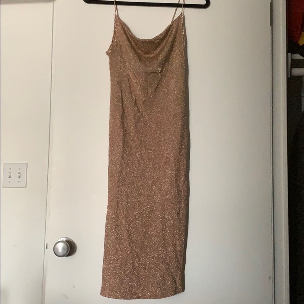 A blush dress